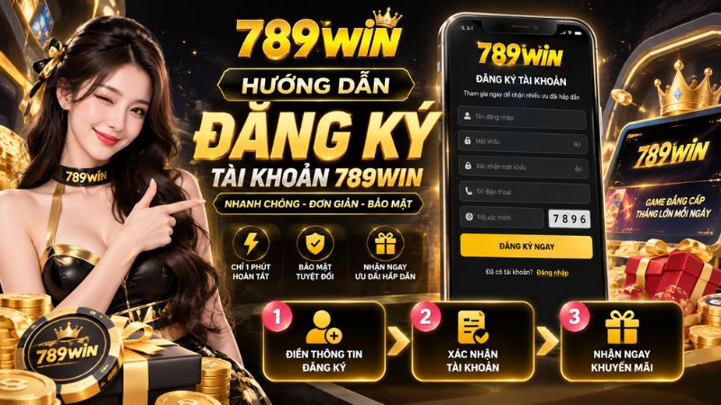 Minh họa hướng dẫn đăng ký tài khoản 789WIN